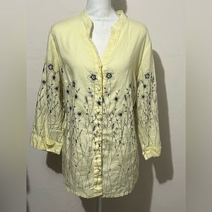Tweeds soft yellow 1x top
